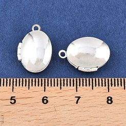 Pendentifs médaillon ovales en laiton&nbsp;KK-K414-12E-S