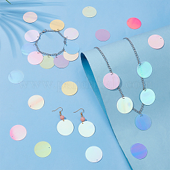 12 пакет 12 цвета AB цветные подвески из ПВХ с пайетками/блестками PVC-WR0001-01