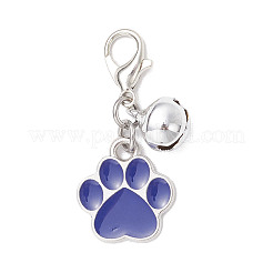 Подвесные украшения из сплава с эмалью в виде отпечатка лапы&nbsp;HJEW-JM03803
