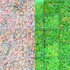 Набор для изготовления ожерелья из акрила и пластика с буквами и сердечками своими руками DIY-YW0008-38