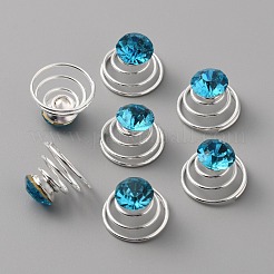 Модная железная спиральная заколка для волос OHAR-WH0021-15B