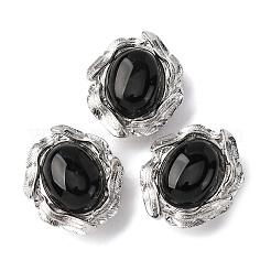 Овальные многорядные звенья из натуральных и синтетических смешанных драгоценных камней G-G207-02P