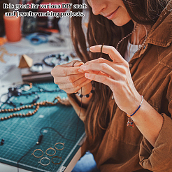 50 шт. регулируемая латунная кольцевая основа в 5 цветах KK-DC0002-52