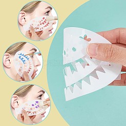 Пластиковые трафареты для рисования лица&nbsp;DIY-WH0304-582D