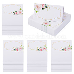 80 marque-place rectangulaire en papier&nbsp;AJEW-TA0003-62B