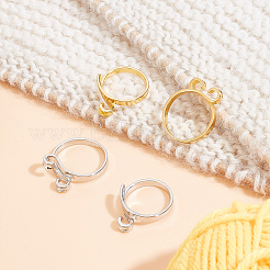 8 шт. 4-х стильные литые держатели для пальцев направляющих нитей RJEW-BC0001-24