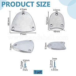 4 protector de suela de zapato de aluminio&nbsp;FIND-WH0149-73A