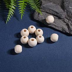 Натуральные незаконченные деревянные бусины&nbsp;WOOD-R196-12mm-LF