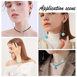 Набор для самостоятельного изготовления ожерелья из синтетических бирюзовых бусин DIY-SC0018-05