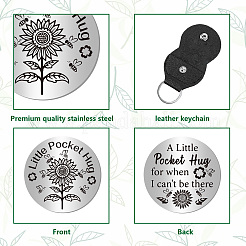 1 шт. памятная монета из нержавеющей стали 201 AJEW-CN0003-17E