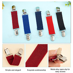 Ahademaker 5 шт. 5 цвета полиэстер ремешок держатели листов AJEW-GA0004-73