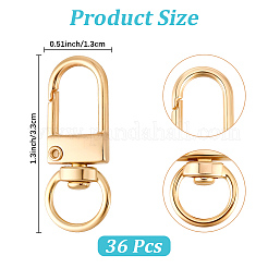 36 fermoirs pivotants en alliage&nbsp;PURS-CN0001-12P