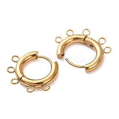 Boucles d'oreilles créoles en acier inoxydable 304&nbsp;STAS-D183-02E-G