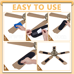 12 pezzo di filtro dell'aria in cotone e carbone attivo per ventilatore da soffitto&nbsp;AJEW-AR0005-41C