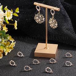 10 шт. латунные серьги-гвоздики&nbsp;KK-BBC0003-71