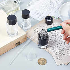 Flacone d'inchiostro per penna stilografica in vetro cubico&nbsp;AJEW-BC0001-36