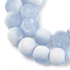 Mattierte Crackle-Glasperlen&nbsp;X1-GLAA-U001-6mm-M14