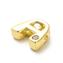Cremagliera in ottone placcatura perline zirconi&nbsp;KK-L210-008G-A