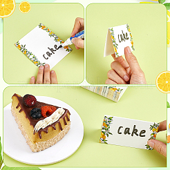50 tarjeta de felicitación plegable de papel con estampado de limón.&nbsp;ODIS-PH0009-30