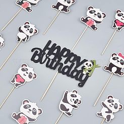 Поделки из бумаги панда вставка для торта набор украшений для карт AJEW-OC0002-75