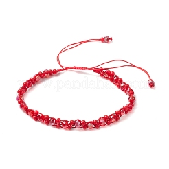 Bracciali con perline di vetro con vernice da forno&nbsp;BJEW-MZ00155-05