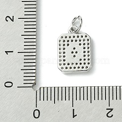 Покрытие стойки латунь микропаве прозрачные кубические циркониевые подвески&nbsp;KK-G501-01Q-P