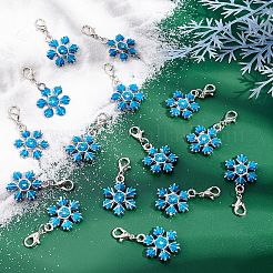 Pendentifs émail en alliage de zinc&nbsp;HJEW-SC0001-17