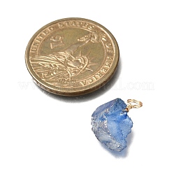 Гальванизированные натуральные кварцевые подвески PALLOY-JF04374-02