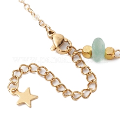 Bracelets verts naturels aventurine de perles&nbsp;BJEW-JB11310-02