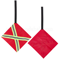 2 bandiera di sicurezza riflettente in tessuto Oxford per kayak&nbsp;AJEW-GF0014-19A