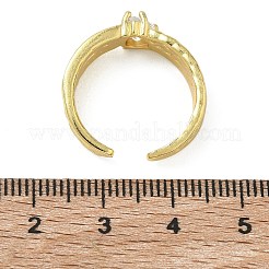 Polsini aperti in ottone con micro pavé di zirconi&nbsp;RJEW-C163-09G