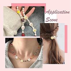 8 шт. прозрачные смоляные бусины&nbsp;RESI-YW0005-96C