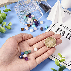 40шт 10 стиля бусины из натуральных смешанных драгоценных камней&nbsp;G-TA0001-69