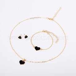 Браслеты из сплава сердечек с эмалью&nbsp;FS-WG7E308-02