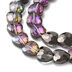 Стеклянные бусины с гальваническим покрытием  EGLA-L045-D-HP01