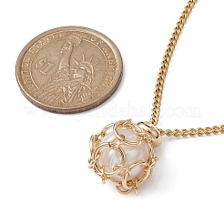 Ионное покрытие (ip) 304 нержавеющая сталь макраме мешочек пустой держатель камней NJEW-JN04415-01