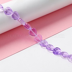 Transparent perles de verre brin&nbsp;GLAA-F112-03D