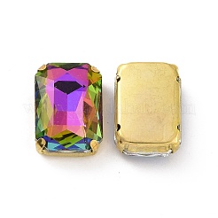 Прямоугольная форма восьмиугольника пришить стеклянные стразы&nbsp;DIY-E062-01G-03