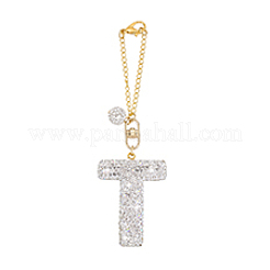 Decorazione pendente con perline di strass in argilla polimerica&nbsp;HJEW-PH02048-04