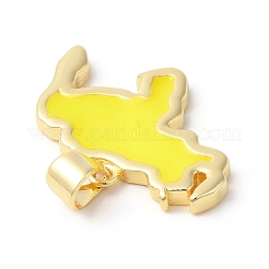 Эко-подвески с покрытием из латуни и эмали&nbsp;KK-R143-03D