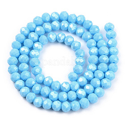 Chapelets de perles en verre électroplaqué&nbsp;EGLA-A034-P1mm-A06