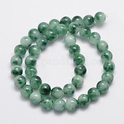Hebras de abalorios jade naturales & teñidas de malasia&nbsp;G-A146-10mm-C01