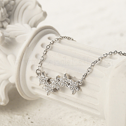 Collana con ciondolo a stella in argento sterling&nbsp;CH6213-1