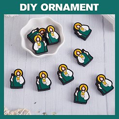 10 Stück Jesus Silikon-Fokusperlen&nbsp;JX659A