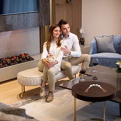 Гирлянда из деревянных бисера с кистями из джутового шнура DJEW-WH0042-68A