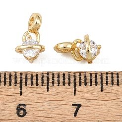 Латунные микро проложить кубического циркония подвески KK-G544-46G