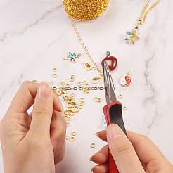 Латунные плоские овальные кабельные цепи CHC-CJ0001-12A