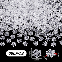 600 шт. Прозрачные акриловые бусины&nbsp;MACR-UN0001-09