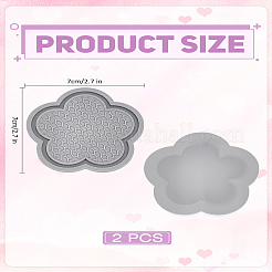 2 sous-verre en PVC&nbsp;AJEW-LP0006-77C