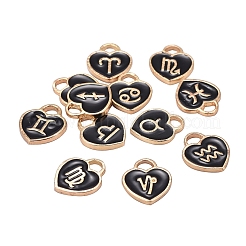 Подвески из сплава эмали с 12 созвездием&nbsp;ENAM-CJ0001-63